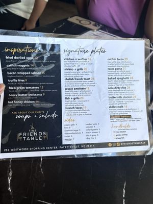 Menu photo 1 The Friend's Table Fayetteville, NC