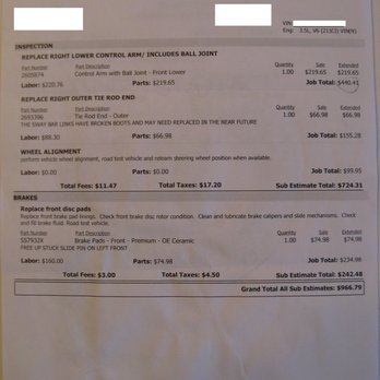 Auto Solutions - Repairs Jeremy falsely said I needed done in order to pass inspection. - Auto Repair Near Me - Leesburg, Virginia