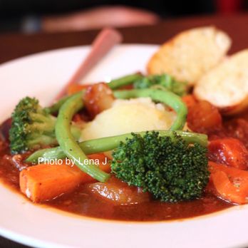 Café La Gaffe - Beef Bourguignon ($22) - traditional braised beef stew in red wine, onion, garlic, mushroom, lardons, carrots, mini potatoes, herbs - Breakfast & Brunch Near Me - Toronto, Ontario Café La Gaffe - Beef Bourguignon ($22) - traditional braised beef stew in red wine, onion, garlic, mushroom, lardons, carrots, mini potatoes, herbs - Breakfast & Brunch Near Me - Toronto, Ontario