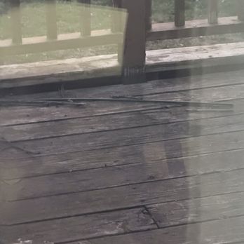 Fence & Deck Depot - My old deck see where it's sagging the floor was about to collapse in - Fences & Gates Near Me - O'Fallon, Illinois