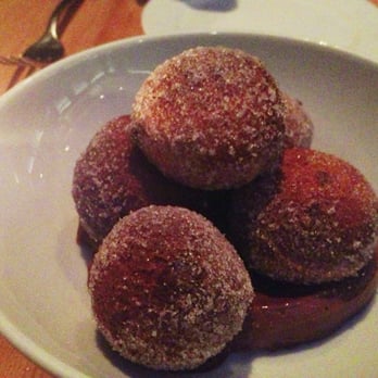 Amali - Ricotta donut with chocolate cremeux - Mediterranean Near Me - New York, New York