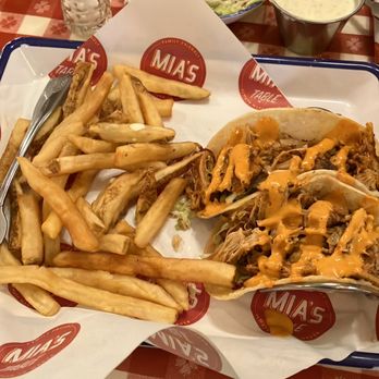 Mia's Table - Tacos fries and coleslaw - American Near Me - Houston, Texas Mia's Table - Tacos fries and coleslaw - American Near Me - Houston, Texas