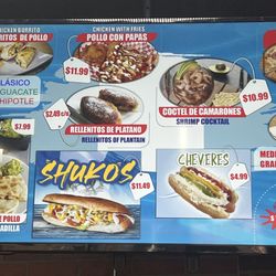 Shukos - Menu