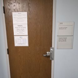 Allergy Asthma Specialists - Entry door of the establishment