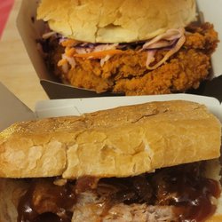 Bam Bam Chicken - Deluxe Spicy Chicken Sandwich & BBQ Pulled Pork Sandwich