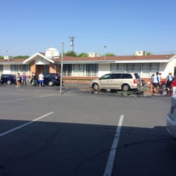 Working at the car wash