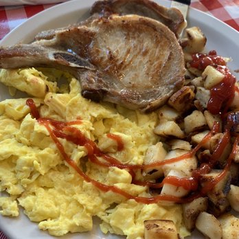 Galloping Hen - Pork chops and eggs - Breakfast & Brunch Near Me - Ventura, California Galloping Hen - Pork chops and eggs - Breakfast & Brunch Near Me - Ventura, California
