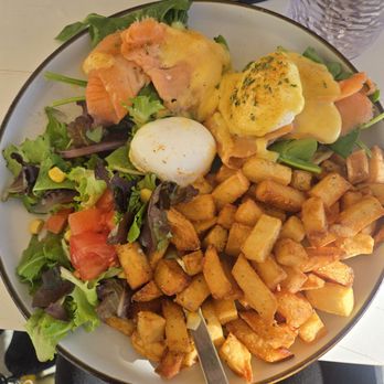 Popping Yolk Cafe - Norwegian benedict - Breakfast & Brunch Near Me - Brea, California Popping Yolk Cafe - Norwegian benedict - Breakfast & Brunch Near Me - Brea, California