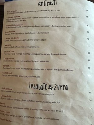 Menu photo 2 Trattoria Da Sofia San Diego, CA Menu photo 2 Trattoria Da Sofia San Diego, CA