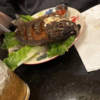 Chiangmai Thai Kitchen - Burnt dried out tilapia - Thai Near Me - Terrell, Texas