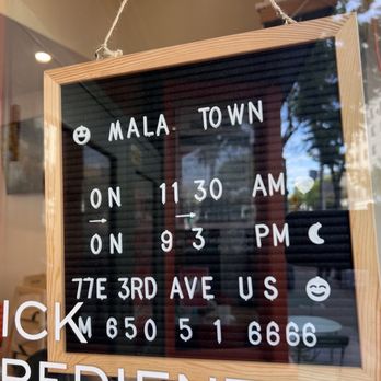 Mala Town Express - 4/4/26 FYI. Business hours. - Hot Pot Near Me - San Mateo, California Mala Town Express - 4/4/26 FYI. Business hours. - Hot Pot Near Me - San Mateo, California