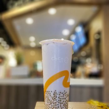 CoCo Fresh Tea & Juice - Sago Taro Milk Tea (large, $5.80) - Bubble Tea Near Me - Markham, Ontario