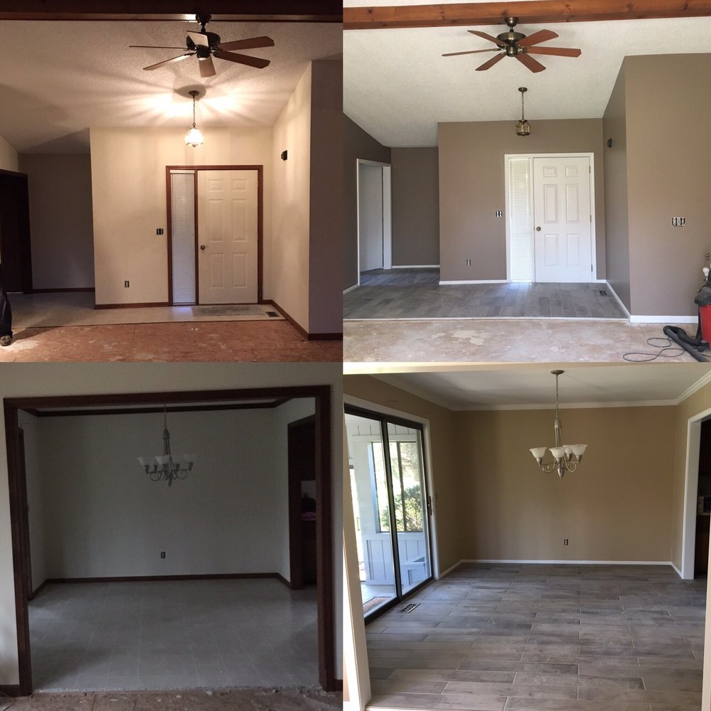 Before and after.