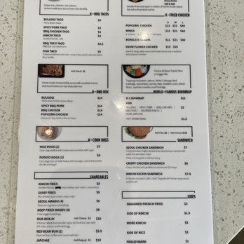 Kimchi Box - Menu (6/9/22) - Korean Near Me - Auburn Hills, Michigan