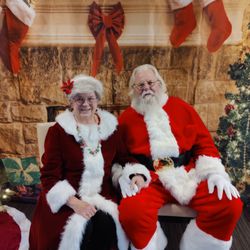 Heskett Family Chiropractic - John and I as Santa and Mrs. Claus at Heskett.  We love doing this!