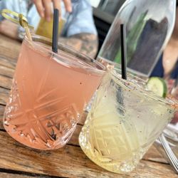 Jalapeño margarita and ghost pepper drink