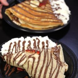 Sweet 'n' Savory of Port Jefferson - Crepe 13. Nutella, strawberries, banana & whipped cream ($13.50)