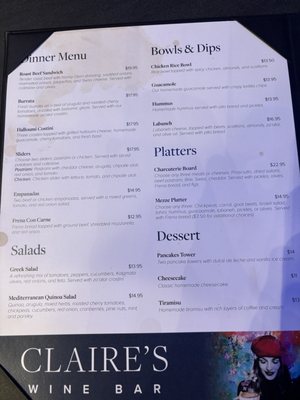 Menu photo 2 Claire’s Kitchen Cafe New York, NY