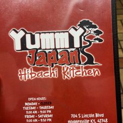 Yummy Japan Hibachi Kitchen - Menu