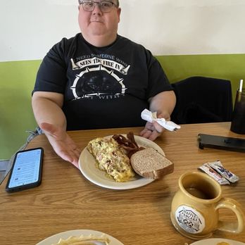 Waffle & Pancake House - My husband had the all meat omelette with toast and side of bacon. - American Near Me - Marion, Arkansas
