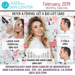 Skin and Cancer Institute - Bakersfield - California Ave. - February Monthly Specials