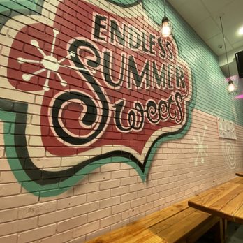Endless Summer Sweets - Large mural of the business name inside - Desserts Near Me - Berkeley, California