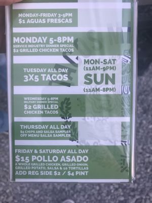 Menu photo 4 Tacos Mexicanos Pensacola, FL
