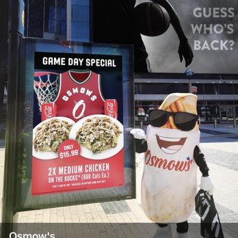 Osmow's Shawarma - a picture of a mascot of a baseball team - Mediterranean Near Me - Ajax, Ontario