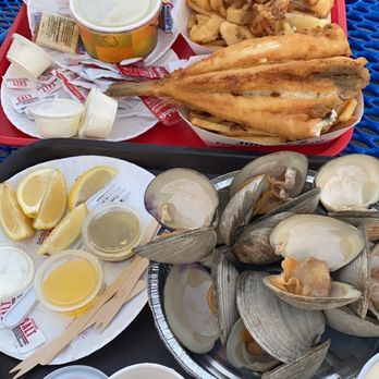 Johnny's Reef Restaurant - Fried Calamari and Whiting. Clam Chowder. Steamed clams. - Seafood Near Me - Bronx, New York