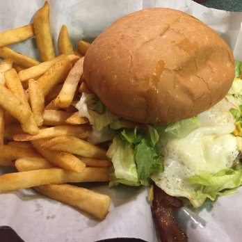 Galaxy B&G - Burger with bacon, egg and fries. - Burgers Near Me - Killeen, Texas Galaxy B&G - Burger with bacon, egg and fries. - Burgers Near Me - Killeen, Texas