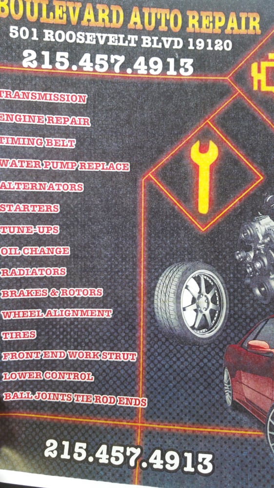 BOULEVARD AUTO REPAIR Updated April 2024 501 W Roosevelt Blvd, Philadelphia, Pennsylvania