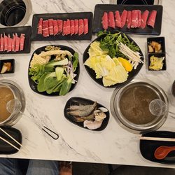 Kim Shabu - Beef top sirloin, Beef top blade and Beef ribeye