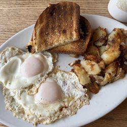 Monte's Just A Bite Cafe - Two egg breakfast with sourdough