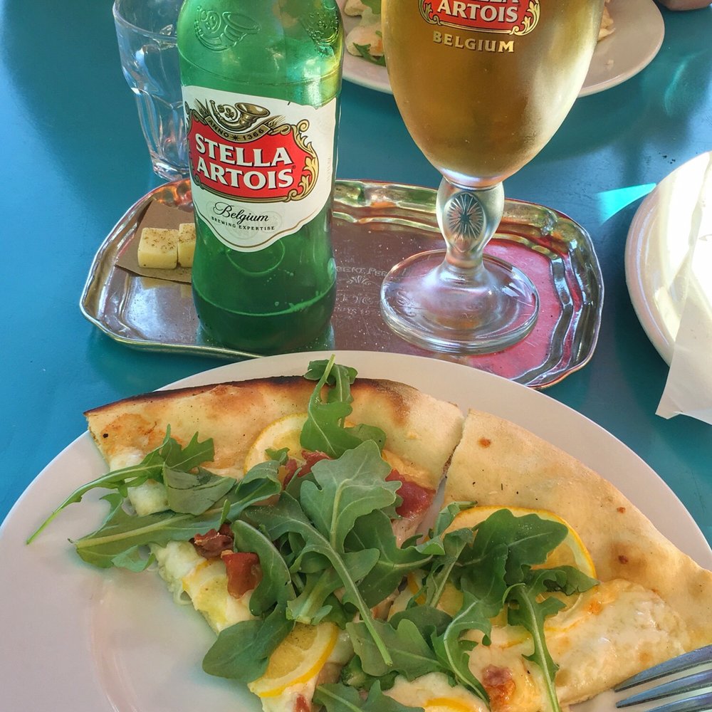 Corkscrew Cafe - Meyer lemon pizza with prosciutto and arugula. Delish! - American Near Me - Carmel Valley, California Corkscrew Cafe - Meyer lemon pizza with prosciutto and arugula. Delish! - American Near Me - Carmel Valley, California