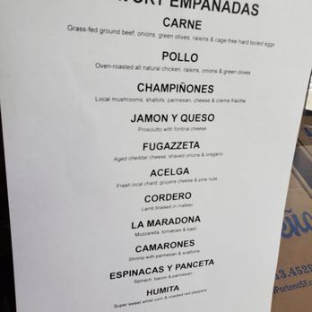 El Porteño - Menu - Empanadas Near Me - San Francisco, California