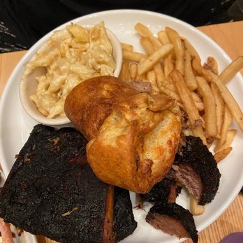 Salt + Smoke - Combo 4 Ribs, Brisket, Pulled Pork, Beef Fat Fries, Popover - Barbeque Near Me - Saint Charles, Missouri Salt + Smoke - Combo 4 Ribs, Brisket, Pulled Pork, Beef Fat Fries, Popover - Barbeque Near Me - Saint Charles, Missouri
