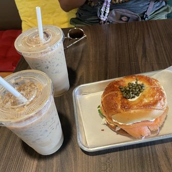 Peaberry Coffee House - SF Caramel iced lattes and LOX bagel - Desserts Near Me - Placentia, California Peaberry Coffee House - SF Caramel iced lattes and LOX bagel - Desserts Near Me - Placentia, California