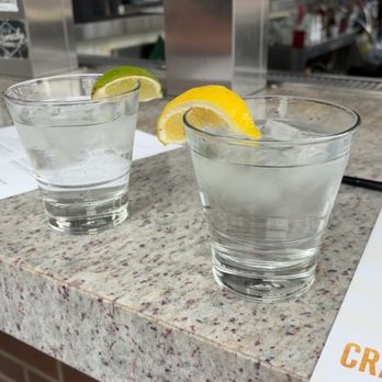 Crave - Water & Sparkling Water (NOT PICTURED: Old Fashioned) - New American Near Me - Sioux Falls, South Dakota