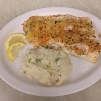 Mickeys Restaurant - Broiled haddock with garlic mashed potatoes - American Near Me - Olean, New York Mickeys Restaurant - Broiled haddock with garlic mashed potatoes - American Near Me - Olean, New York