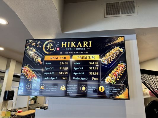Menu photo 1 Hikari Sushi House San Jose, CA