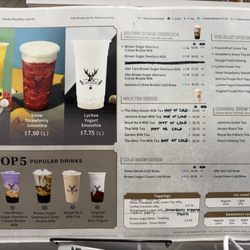 The Alley - Menu as of August 2026