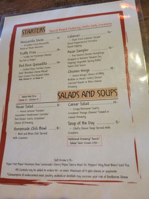 Menu photo 2 The Point Restaurant Page, AZ Menu photo 2 The Point Restaurant Page, AZ