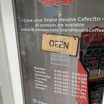 Grand Havana Cafe - Hours of Operation. - Coffee & Tea Near Me - Key West, Florida Grand Havana Cafe - Hours of Operation. - Coffee & Tea Near Me - Key West, Florida