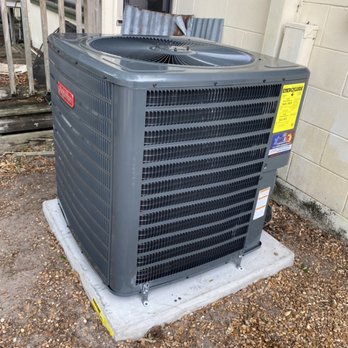 ExcelsiAir Ac and Heat - Outdoor unit installed properly with a hurricane pad , anchors and vibration pads to reduce noise - Heating & Air Conditioning/HVAC Near Me