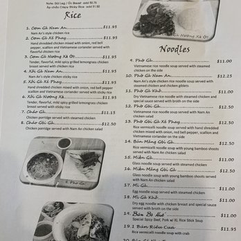 Nam An - Menu as of 29JUN - Vietnamese Near Me - Westminster, California Nam An - Menu as of 29JUN - Vietnamese Near Me - Westminster, California