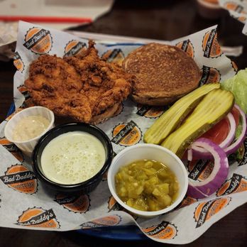 Bad Daddy's Burger Bar - Make your own burger buttermilk fried chicken - Bars Near Me - Roswell, Georgia Bad Daddy's Burger Bar - Make your own burger buttermilk fried chicken - Bars Near Me - Roswell, Georgia