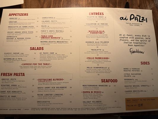 Menu photo 8 Ai Pazzi Las Vegas, NV Menu photo 8 Ai Pazzi Las Vegas, NV