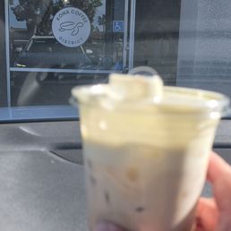 Pistachio Cold Fiam Latte....so good! Pistachio Cold Fiam Latte....so good!
