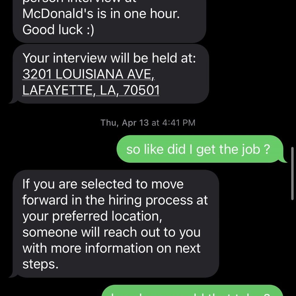 like this is proof that I had 2 job interviews at the same company months apart and I still didn't get the job.