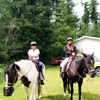 Echo River Ranch - 11 and 14 year old on very well-behaved horses named Hawk and Dodger. - Horseback Riding Near Me - Enumclaw, Washington Echo River Ranch - 11 and 14 year old on very well-behaved horses named Hawk and Dodger. - Horseback Riding Near Me - Enumclaw, Washington